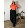 Tričko prodloužené oversize krátký rukáv dámská nadrozměr (2XL/3XL/4XL ONE SIZE) ITALSKÁ MÓDA IMC22PIERA/DUR