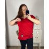 Tričko prodloužené oversize krátký rukáv dámská nadrozměr (2XL/3XL/4XL ONE SIZE) ITALSKÁ MÓDA IMC22PIERA/DUR