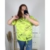 Tričko krátký rukáv dámská nadrozměr (4XL/5XL ONE SIZE) ITALSKÁ MÓDA IMC24005/DUR