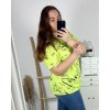 Tričko krátký rukáv dámská nadrozměr (4XL/5XL ONE SIZE) ITALSKÁ MÓDA IMC24005/DUR