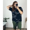 Tričko krátký rukáv dámská nadrozměr (4XL/5XL ONE SIZE) ITALSKÁ MÓDA IMC24005/DUR