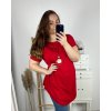 Tunika s přívěskem krátký rukáv dámská nadrozměr (2XL/3XL/4XL ONE SIZE) ITALSKÁ MÓDA IMC24011/DR (Velikost 3XL/4XL, Barva bílá)