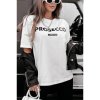 Tričko krátký rukáv dámské (S/M/L ONE SIZE) ITALSKá MóDA IMD24007/DR (Velikost M/L, Barva bílá)