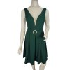 Šaty společenské krátké  široká ramínka dámské (S/M ONE SIZE) ITALSKÁ MÓDA IM323BELLA/DU (Velikost S/M/L, Barva Černá)