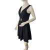 Šaty společenské krátké  široká ramínka dámské (S/M ONE SIZE) ITALSKÁ MÓDA IM323BELLA/DU (Velikost S/M/L, Barva Černá)