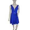 Šaty společenské krátké  široká ramínka dámské (S/M ONE SIZE) ITALSKÁ MÓDA IM323BELLA/DU (Velikost S/M/L, Barva Černá)