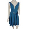 Šaty společenské krátké  široká ramínka dámské (S/M ONE SIZE) ITALSKÁ MÓDA IM323BELLA/DU (Velikost S/M/L, Barva Černá)
