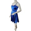 Šaty šifonové elegantní krátké na ramínka dámské (S/M ONE SIZE) ITALSKá MóDA IM923ANNA/DU (Velikost S/M/L, Barva béžová)