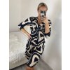 Šaty elegantní dlouhý rukáv icecool dámské (S/M ONE SIZE) ITALSKÁ MODA IMM23M6150-1/DU