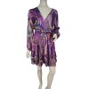 Šaty elegantní dlouhý rukáv dámské (S/M ONE SIZE) ITALSKÁ MÓDA IMM23M2635A/DU (Velikost S/M/L, Barva fialová)