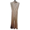 Overal dlouhý bez rukávu dámský (S/M ONE SIZE) ITALSKÁ MÓDA IMWAE24043/DUR (Velikost S/M/L, Barva béžová)