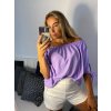 Tunika s přívěškem krátký rukáv dámská (L/XL ONE SIZE) ITALSKÁ MÓDA IMWDI24009/DUR (Velikost L/XL, Barva bílá)