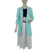 Sako dlouhý rukáv s páskem  dámské (S/M ONE SIZE) ITALSKÁ MÓDA IMWAE24046/DU (Velikost S/M/L, Barva béžová)