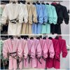 Sako dlouhý rukáv s páskem  dámské (S/M ONE SIZE) ITALSKÁ MÓDA IMWAE24046/DU (Velikost S/M/L, Barva béžová)