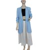 Sako dlouhý rukáv s páskem  dámské (S/M ONE SIZE) ITALSKÁ MÓDA IMWAE24046/DU (Velikost S/M/L, Barva béžová)
