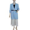 Sako dlouhý rukáv s páskem  dámské (S/M ONE SIZE) ITALSKÁ MÓDA IMWAE24046/DU (Velikost S/M/L, Barva béžová)