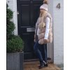 Vesta kožúšok zimné dámsky s koženkovými vreckami teplá umelá kožušina (s-4XL) AFASHION AF18048