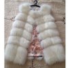 Vesta kožúšok zimné dámsky s koženkovými vreckami teplá umelá kožušina (s-4XL) AFASHION AF18048