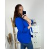 Sako dlouhý rukáv dámské nadrozměr  (XL/2XL/3XL ONE SIZE) ITALSKá MóDA IMC24STELA/DR (Velikost XL/2XL, Barva Černá)