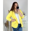 Sako dlouhý rukáv dámské nadrozměr  (XL/2XL/3XL ONE SIZE) ITALSKá MóDA IMC24STELA/DR (Velikost XL/2XL, Barva Černá)