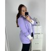 Sako dlouhý rukáv dámské nadrozměr  (XL/2XL/3XL ONE SIZE) ITALSKá MóDA IMC24STELA/DR (Velikost XL/2XL, Barva Černá)
