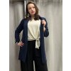Sako prodloužené dlouhý rukáv dámské (S/M/L ONE SIZE) ITALSKÁ MÓDA IMD24001/DUR