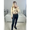 Bunda krátká se semišovou podšívkou koženka dlouhý rukáv dámská (S/M one size ) ITALSKÁ MÓDA IMWHB23002/DUR