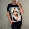 Šaty oversize krátký rukáv dámské (S/M/L ONE SIZE) ITALSKÁ MÓDA IMD21436/DR (Velikost S/M/L, Barva Černá)