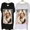 Šaty oversize krátký rukáv dámské (S/M/L ONE SIZE) ITALSKÁ MÓDA IMD21436/DR (Velikost S/M/L, Barva Černá)