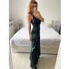 Šaty dlouhé elegantní na ramínka dámské (S/M ONE SIZE) ITALSKÁ MÓDA IM423SIERA/DU (Velikost S/M/L, Barva červená)