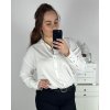 Košile elegantní dlouhý rukáv dámská (S-XL) ITALSKÁ MÓDA PMF24KIKA/DR (Velikost L, Barva bílá)