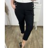 Kalhoty strečové dámské nadrozměr (2XL/3XL ONE SIZE) ITALSKá MóDA IM424127/DR (Velikost 2XL/3XL, Barva béžová)