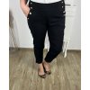 Kalhoty strečové dámské nadrozměr (2XL/3XL ONE SIZE) ITALSKá MóDA IM424127/DR (Velikost 2XL/3XL, Barva béžová)