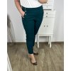 Kalhoty strečové dámské nadrozměr (2XL/3XL ONE SIZE) ITALSKá MóDA IM424127/DR (Velikost 2XL/3XL, Barva béžová)