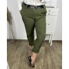 Kalhoty dlouhé s páskem dámské nadrozměr (XL/2XL/3XL ONE SIZE) ITALSKÁ MÓDA IMWCP24BELLA/DR (Velikost 2XL/3XL, Barva béžová)