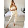 Souprava oversize kalhoty a tričko s dlouhým rukávem  dámská nadrozměr (M/L/XL ONE SIZE) ITALSKÁ MÓDA IMC24KIKA/DR (Velikost L/XL, Barva Černá)
