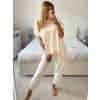 Souprava oversize kalhoty a tričko s dlouhým rukávem  dámská nadrozměr (M/L/XL ONE SIZE) ITALSKÁ MÓDA IMC24KIKA/DR (Velikost L/XL, Barva Černá)