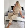 Souprava oversize kalhoty a tričko s dlouhým rukávem  dámská nadrozměr (M/L/XL ONE SIZE) ITALSKÁ MÓDA IMC24KIKA/DR (Velikost L/XL, Barva Černá)