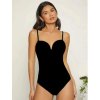 Body elegantní na ramínka dámské (S/M ONE SIZE) ITALSKÁ MÓDA IMM24M0011/DU (Velikost S/M/L, Barva bílá)