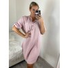 Tunika prodloužená košilová dlouhý rukáv mušelín dámské nadrozměr (XL/2XL ONE SIZE) ITALSKÁ MÓDA IMC24008/DR (Velikost XL/2XL, Barva bílá)
