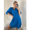 Tunika prodloužená košilová dlouhý rukáv mušelín dámské nadrozměr (XL/2XL ONE SIZE) ITALSKÁ MÓDA IMC24008/DR (Velikost XL/2XL, Barva bílá)