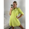 Tunika prodloužená košilová dlouhý rukáv mušelín dámské nadrozměr (XL/2XL ONE SIZE) ITALSKÁ MÓDA IMC24008/DR (Velikost XL/2XL, Barva bílá)