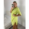 Tunika prodloužená košilová dlouhý rukáv mušelín dámské nadrozměr (XL/2XL ONE SIZE) ITALSKÁ MÓDA IMC24008/DR (Velikost XL/2XL, Barva bílá)