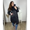 Bunda s kapucí dámská nadrozměr (2XL/3XL ONE SIZE) ITALSKÁ MÓDA IM423768/DR