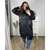 Bunda s kapucí dámská nadrozměr (2XL/3XL ONE SIZE) ITALSKÁ MÓDA IM423768/DR