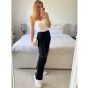 Kalhoty elegantní dlouhé dámské (S,M,L,XL) ITALSKÁ MÓDA IMPGM2421489/DU (Velikost M, Barva béžová)