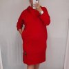Mikina s kapucí dámská (L/XL ONE SIZE) ITALSKÁ MÓDA IM4212162/DR