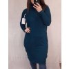 Šaty úpletové s rolákem dlouhý rukáv dámské (XL/2XL ONE SIZE) ITALSKÁ MÓDA IM4212748/DR