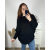 Svetr prodloužený netopýří dlouhý rukáv dámský nadrozměr  (3XL/4XL/5XL ONE SIZE) ITALSKá MODA IMC22747/DR (Velikost 4XL/5XL, Barva béžová)