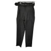 Kalhoty dlouhé s páskem dámské (S-XL) ITALSKÁ MÓDA DDS24A316N/DUR (Velikost L, Barva Černá)